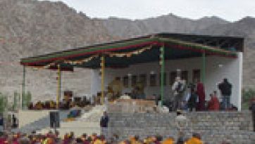 Teaching About Emptiness and Dependent Arising at Likir, Ladakh