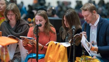 Meeting with the Media and Teaching ‘Stages of Meditation’ & ‘Concise Stages of the Path’