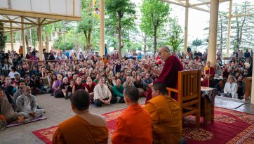 Meeting with Visitors from Across the World