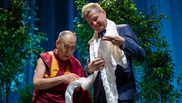 Meeting with Tibet Supporters and Public Talk in Vilnius