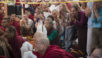 Day One of Teachings at Ganden Jangtse - Mundgod, Karnataka, India