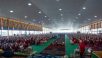 His Holiness Attends the Final Session of the Winter Debate at Drepung Loseling